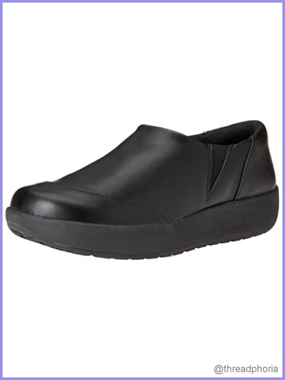Comfortable Slip Resistant Service Shoe Faux Leather Breathable